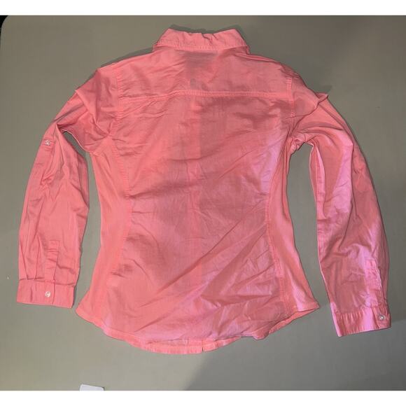 Old Navy Button Down Pink Long Sleeve Women’s Size S With Stretch Side Panels - Picture 6 of 6